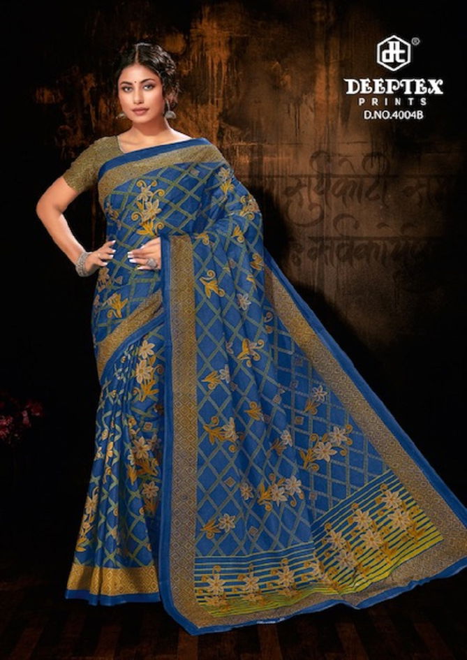 Deeptex Mother Queen 4 Printed Sarees Catalog
